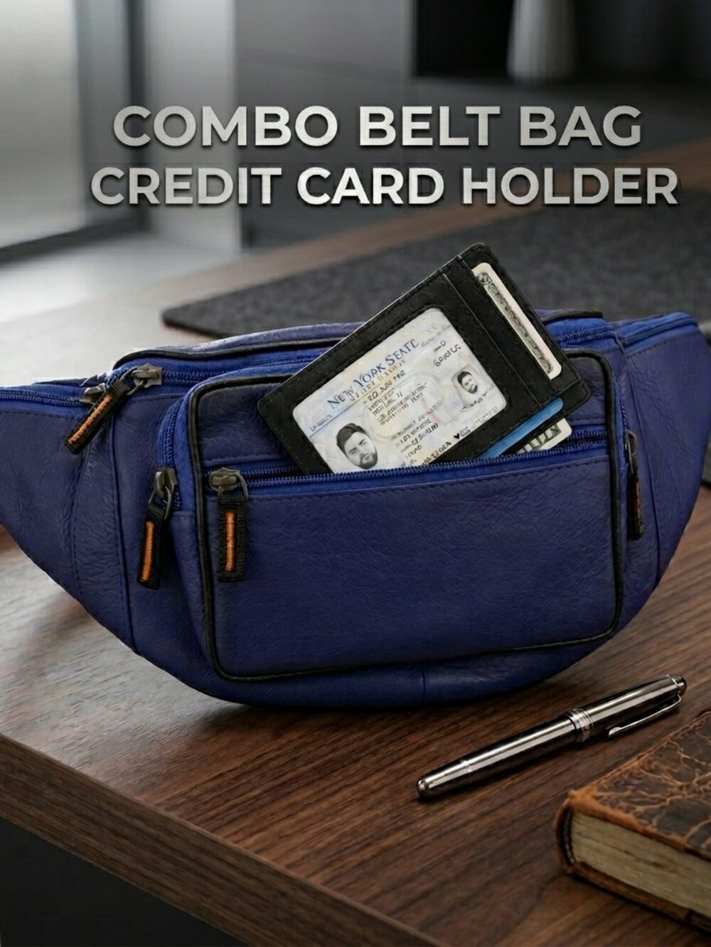Premium Crossbody Sling Bag, Fanny Pack Shoulder Chest Bag with Free Card Holder
